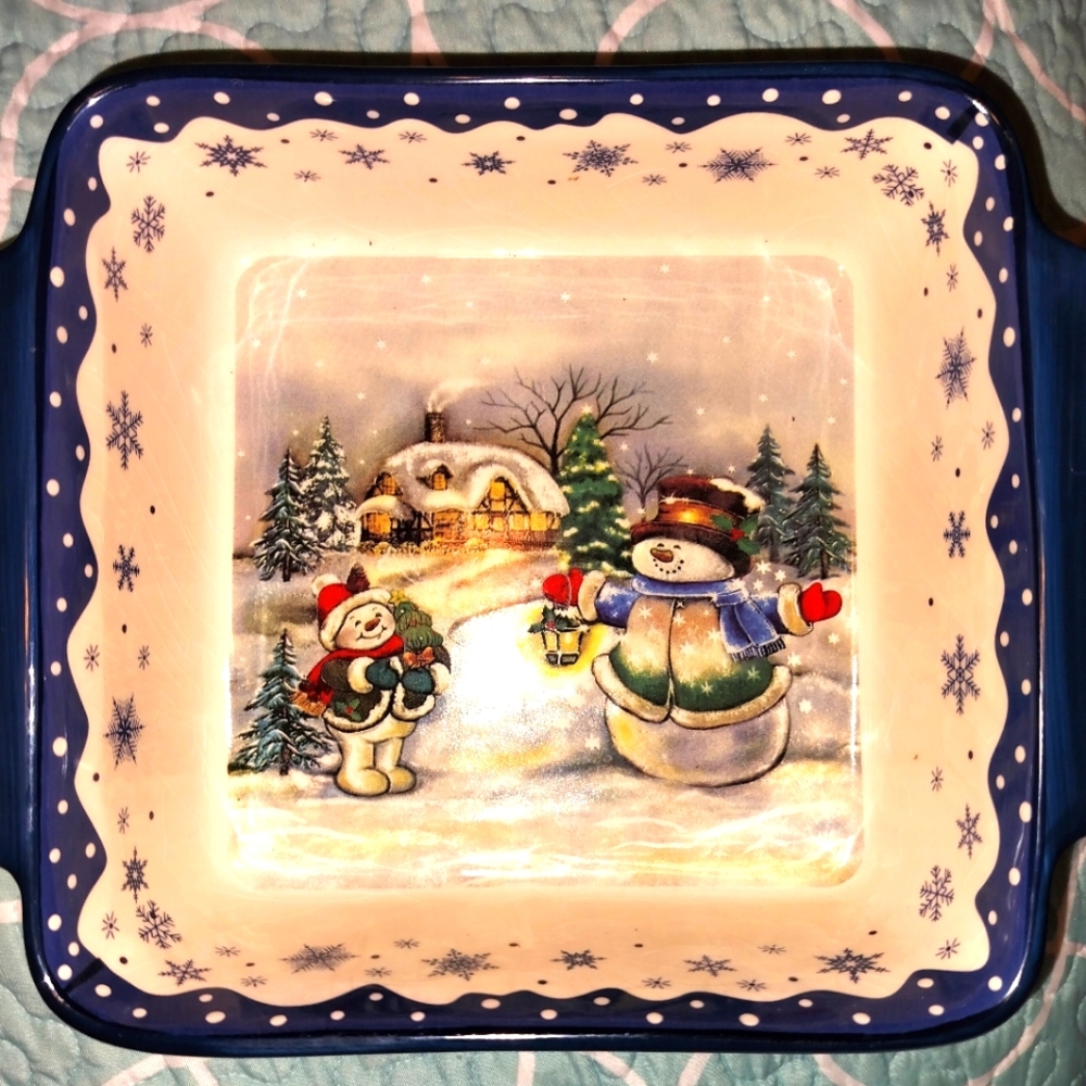 @@@ LTD Commodities - Snowman Baking Dish - Perfect Condition!